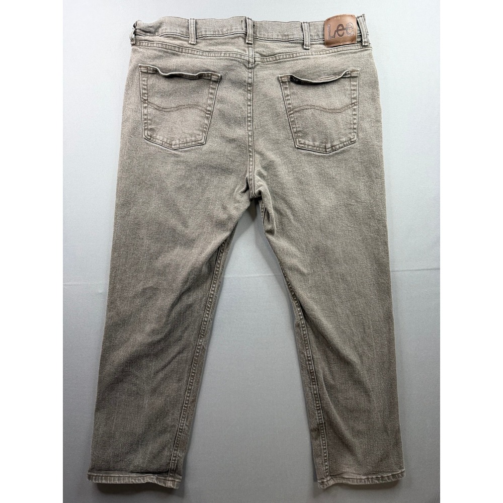Lee‎ Regular Fit Jeans Mens Gray Cotton Stretch Straight Leg 39x27